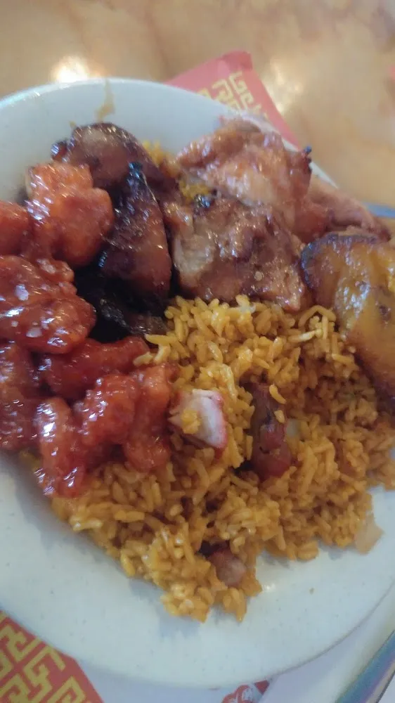 Chinese Fried Rice and Honey Chicken